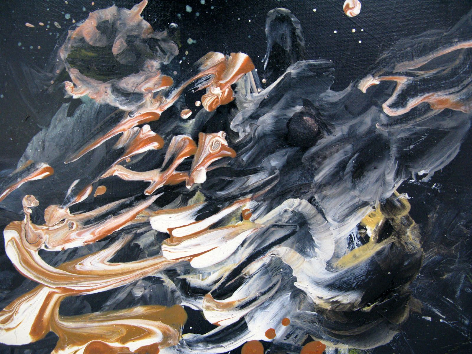 Tableau de RINGER HERVE a pour titre  SANS TITRE style abstrait dim : RINGER HERVEprix:160