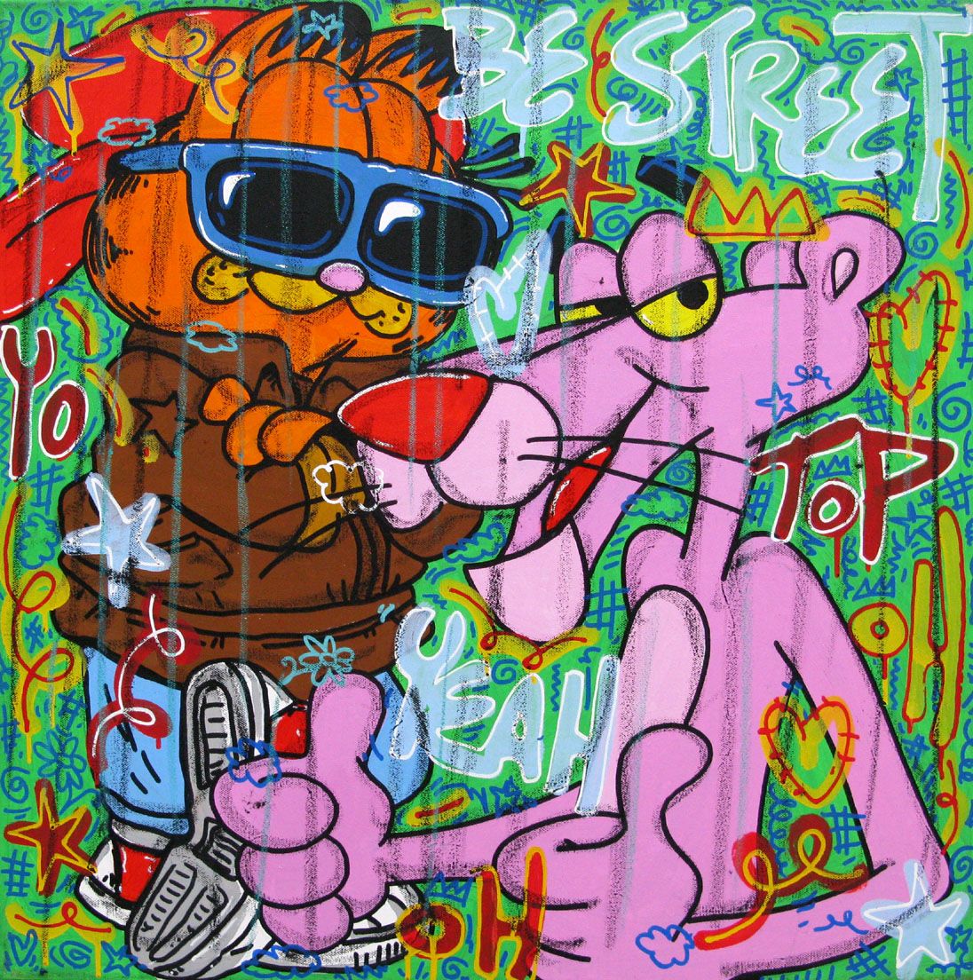 Tableau de RICO SAB a pour titre  YO! style street pop art, street art dim : RICO SABprix:320