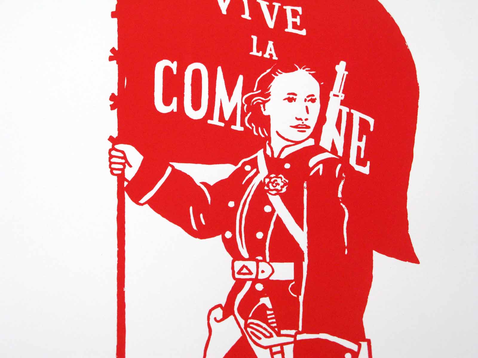 Editions d'art de DUGUDUS a pour titre  Louise Michel style graphique dim : DUGUDUSprix:40