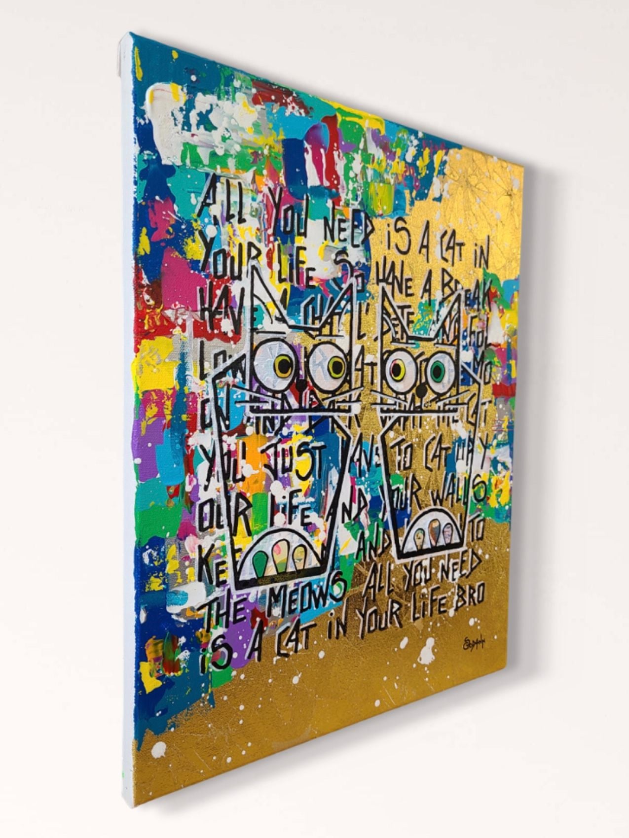 Tableau de Stephanie Godann a pour titre  I'm extremely addictive babe style street art dim : Stephanie Godannprix:410