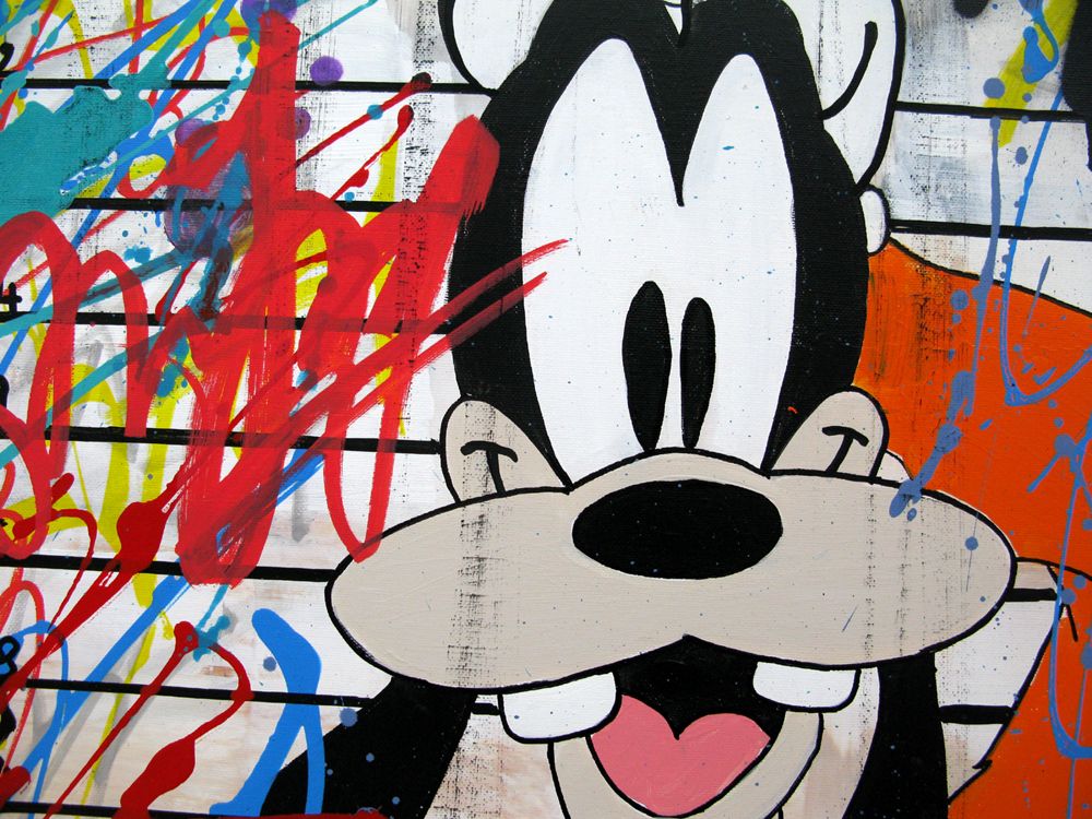 Tableau de PATRICIA GADISSEUR a pour titre  Guilty style graffiti, street pop art dim : PATRICIA GADISSEURprix:700