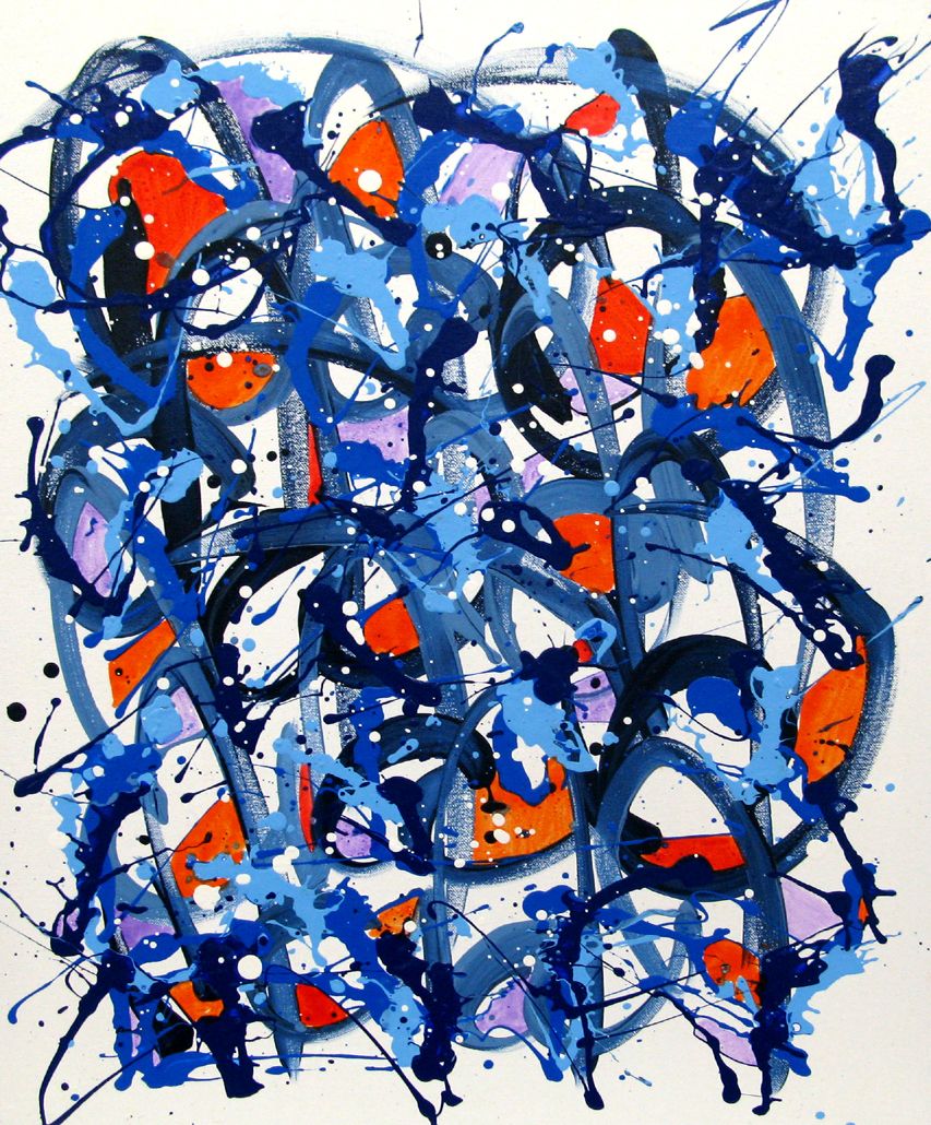Tableau de STEPHANE RIME a pour titre  NONAME D136 style abstrait dim : STEPHANE RIMEprix:300