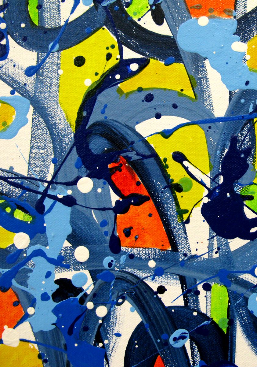 Tableau de STEPHANE RIME a pour titre  NONAME D124 style abstrait dim : STEPHANE RIMEprix:300