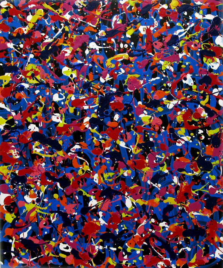Tableau de STEPHANE RIME a pour titre  NONAME C52 style abstrait dim : STEPHANE RIMEprix:350