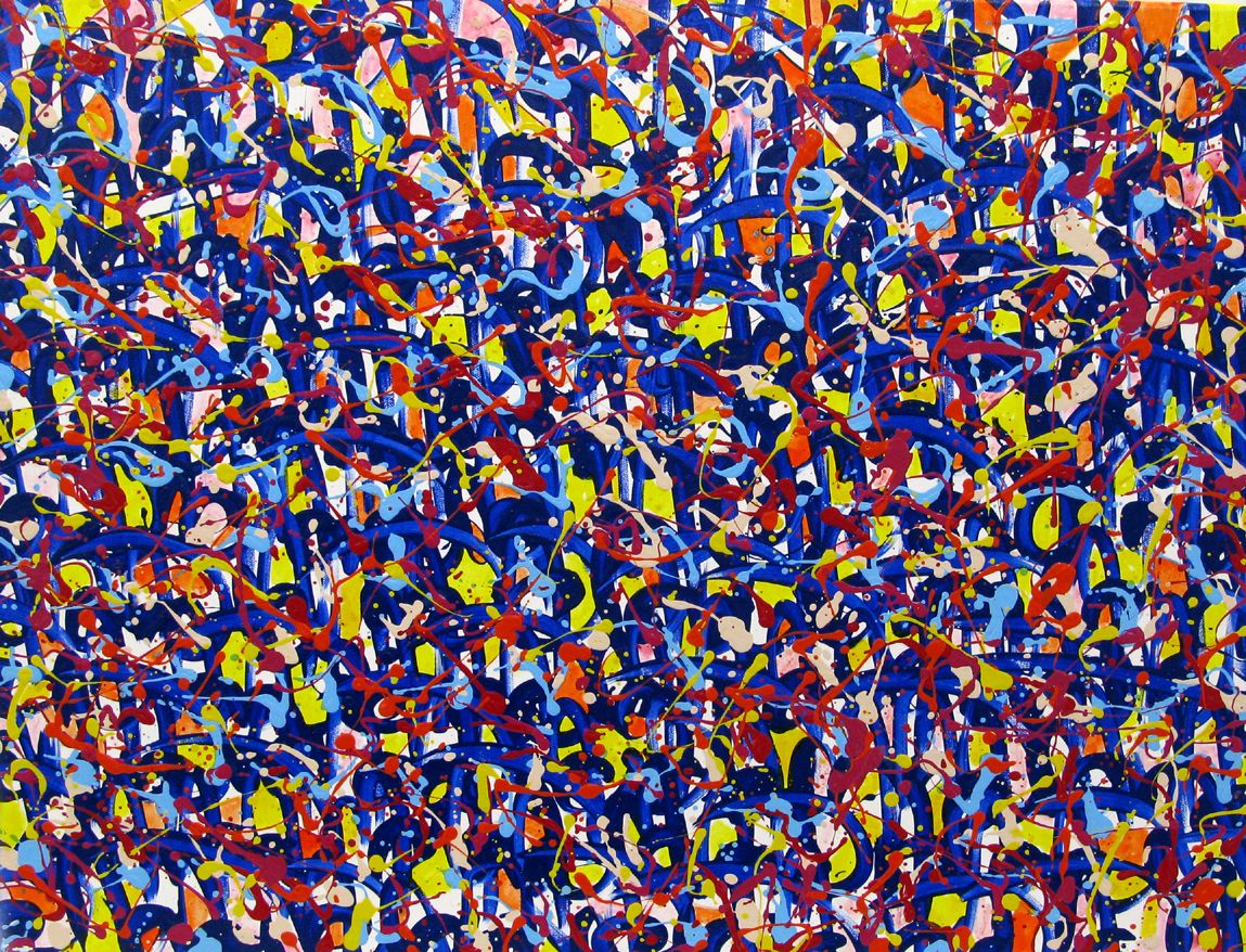 Tableau de STEPHANE RIME a pour titre  NONAME D134 style abstrait dim : STEPHANE RIMEprix:590