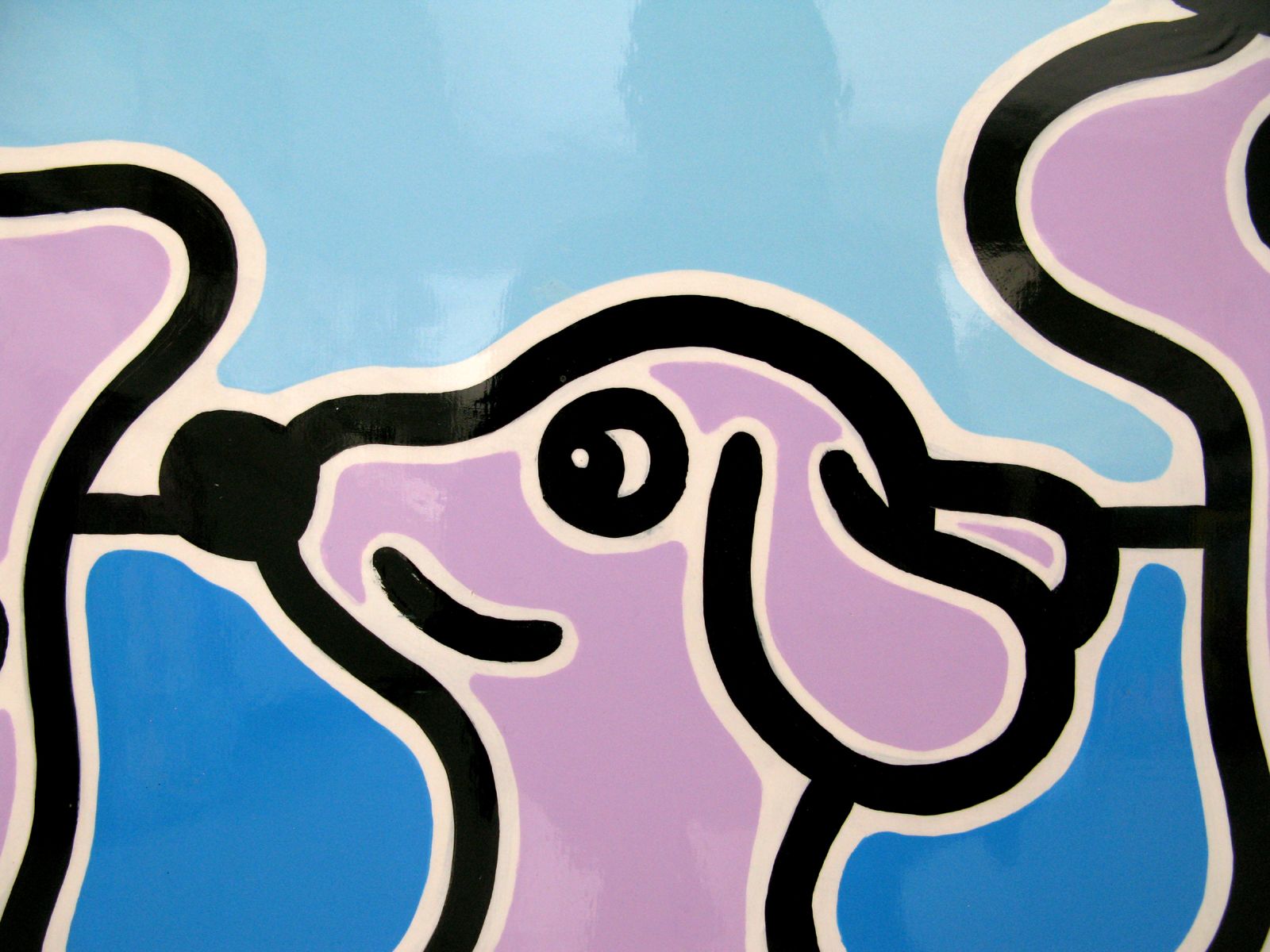 Tableau de MOUSTACHE BLEUE a pour titre  Sans titre style figuratif dim : MOUSTACHE BLEUEprix:750