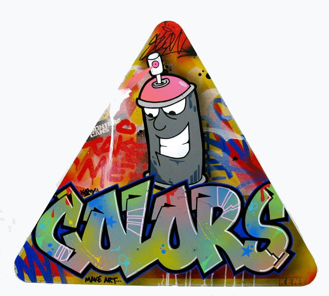 Tableau de KENY a pour titre  Spray colors style graffiti, street art dim : KENYprix:400