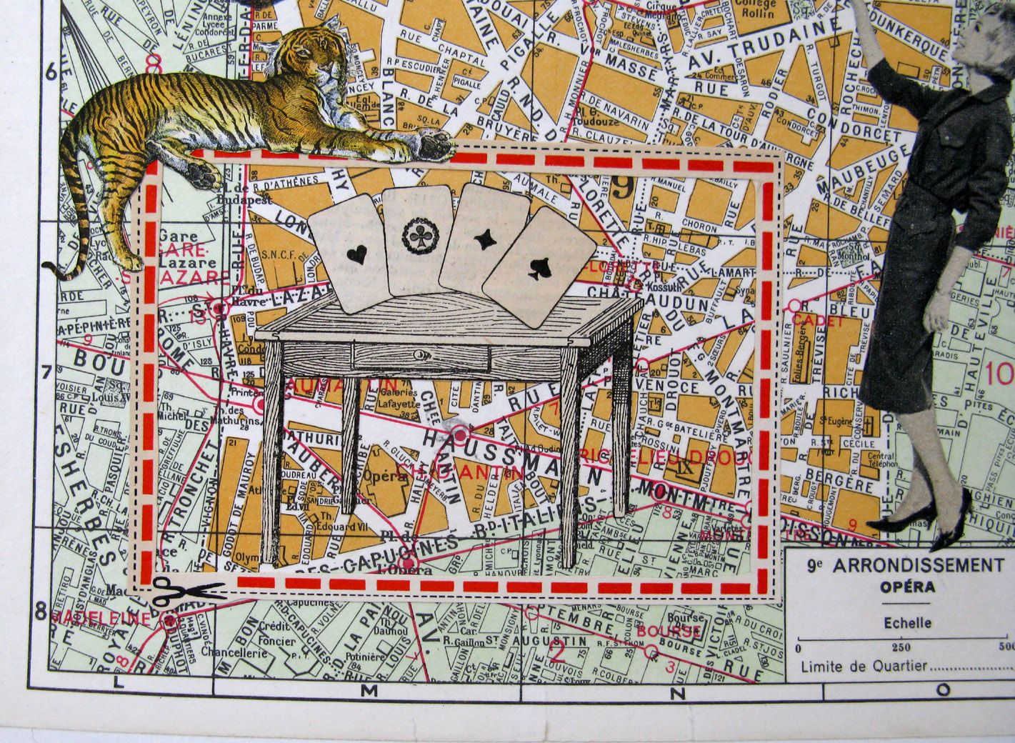 Dessin de MARIE COUDERT a pour titre  Paris 9 : Opera style figuratif dim : MARIE COUDERTprix:90