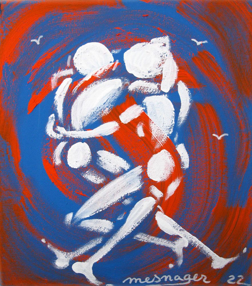 Tableau de JEROME MESNAGER a pour titre  TOILE 200 style figuratif dim : JEROME MESNAGERprix:550