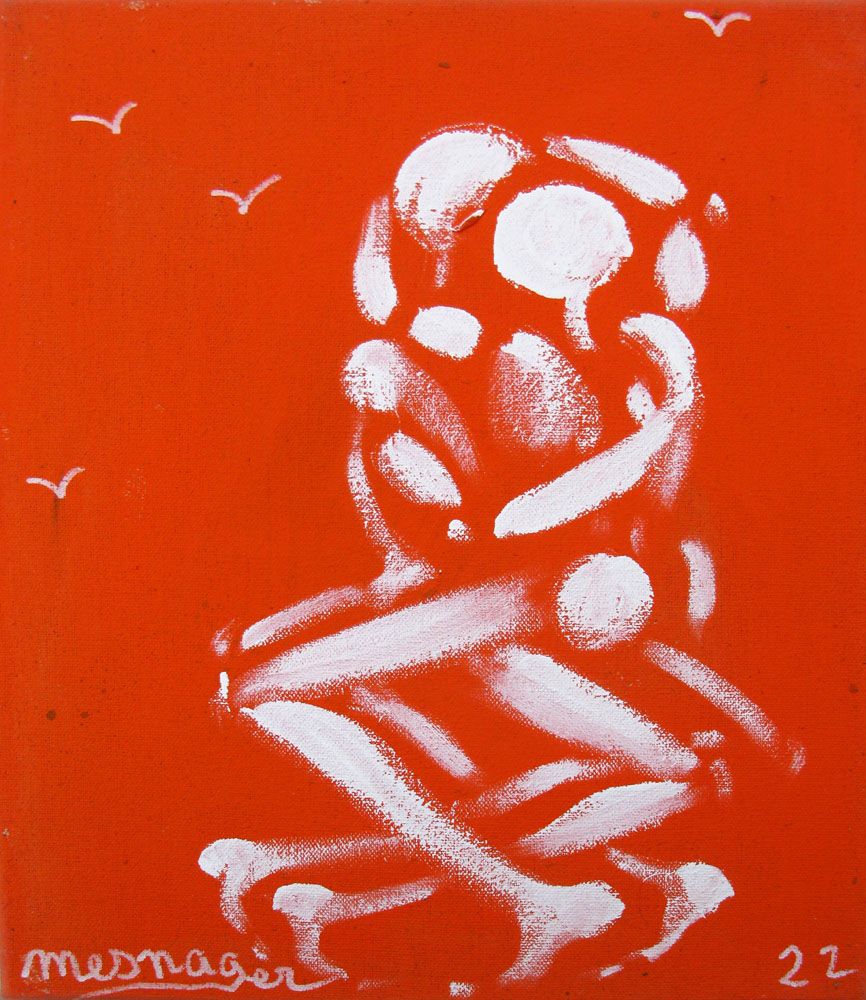 Tableau de JEROME MESNAGER a pour titre  TOILE 198 style figuratif dim : JEROME MESNAGERprix:550