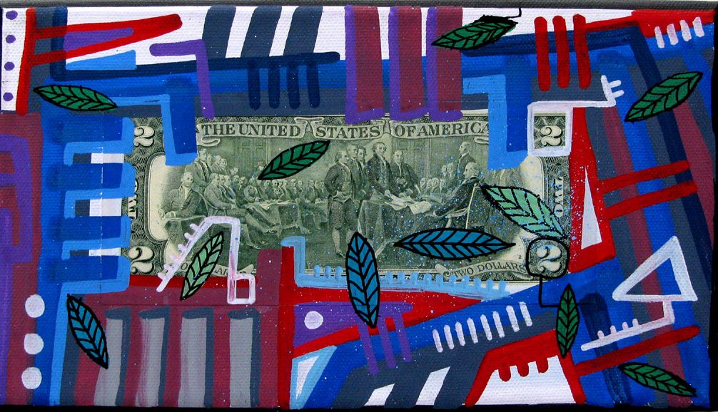 Tableau de TAREK a pour titre  The united style graphique dim : TAREKprix:120