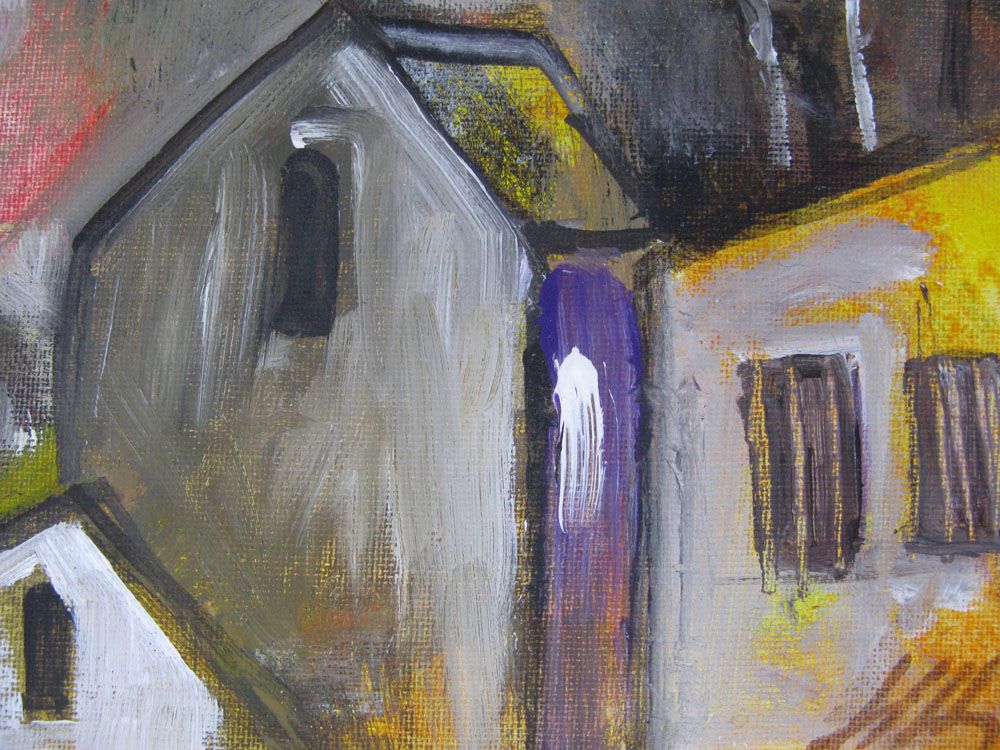 Tableau de IVAN TZONEV a pour titre  SELO D style figuratif dim : IVAN TZONEVprix:80