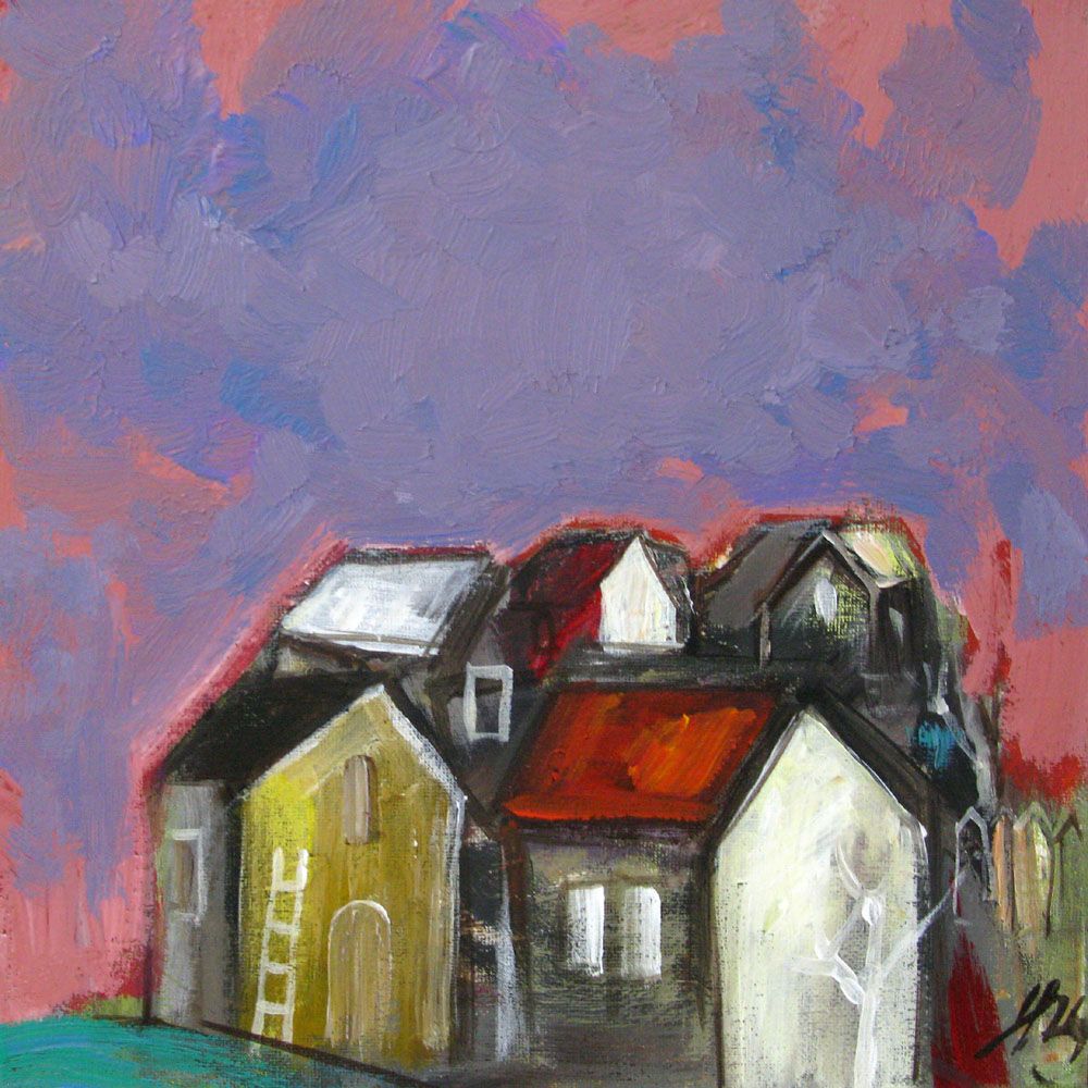 Tableau de IVAN TZONEV a pour titre  SELO - N style figuratif dim : IVAN TZONEVprix: