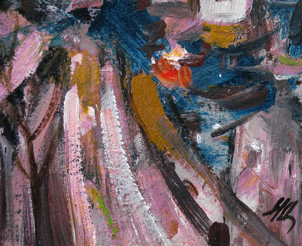 Tableau de IVAN TZONEV a pour titre  SELO-1 style figuratif dim : IVAN TZONEVprix: