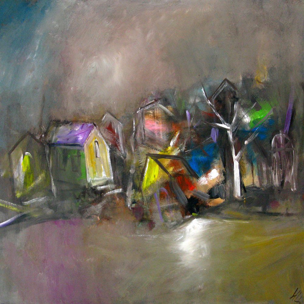 Tableau de IVAN TZONEV a pour titre  SELO - H style figuratif dim : IVAN TZONEVprix: