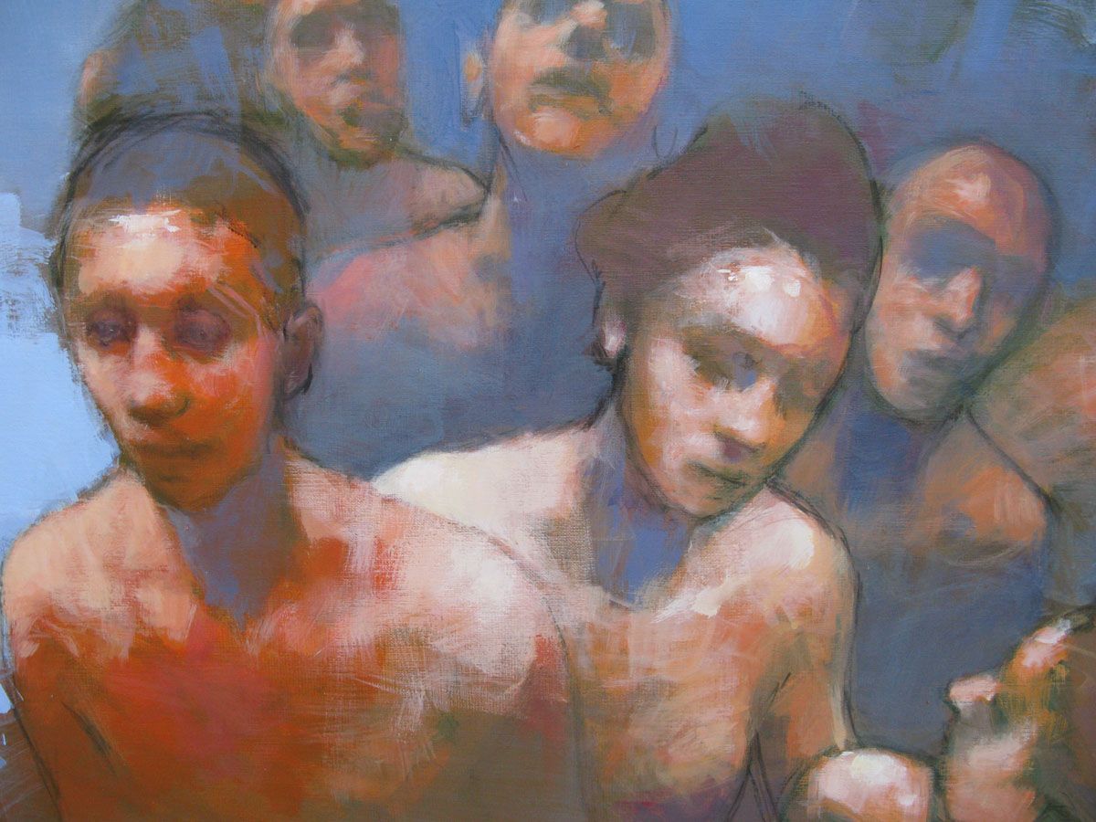 Tableau de MASSEBEUF Olivier a pour titre  INNER DRIVES style figuratif dim : MASSEBEUF Olivierprix:1200