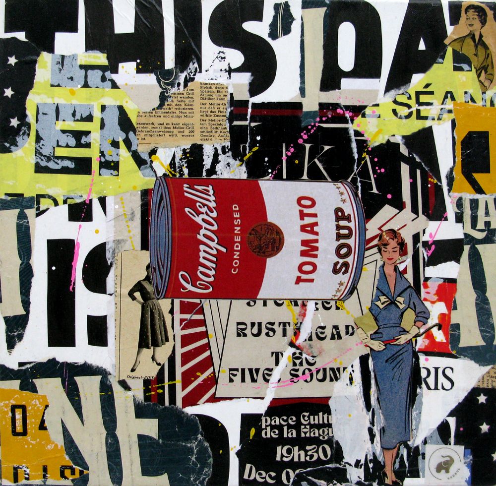 Tableau de PODKOL a pour titre  Insolent style street art dim : PODKOLprix:140