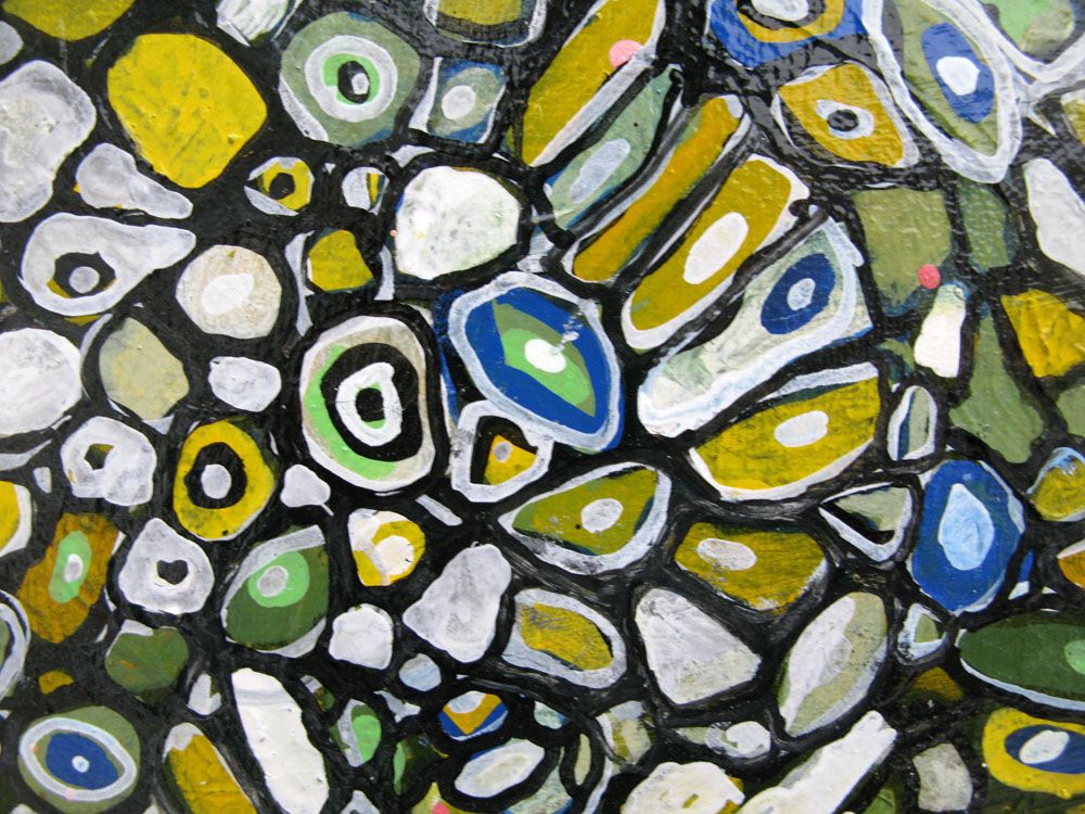 Tableau de JAVIER RAMIREZ a pour titre  MICROCOSME 9 style abstrait dim : JAVIER RAMIREZprix: