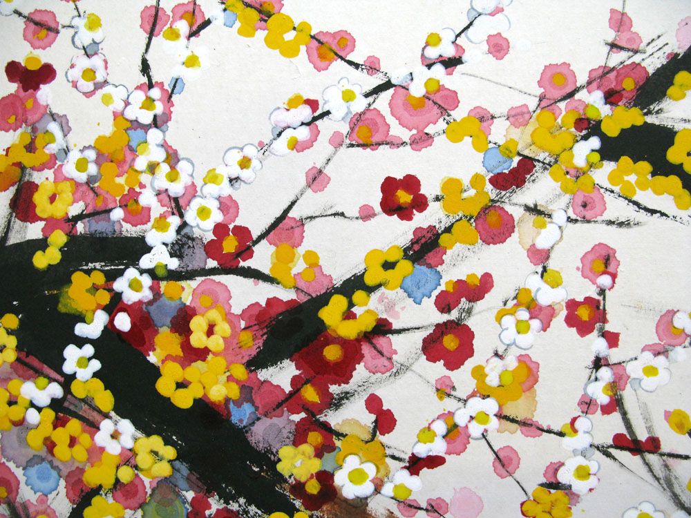 Tableau de JEONG MIN LEE a pour titre  DYPTIQUE EPANOUISSEMENT style graphique dim : JEONG MIN LEEprix:900