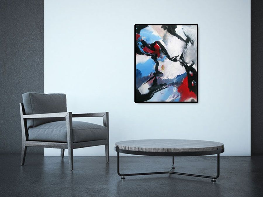 Tableau de JM BARROIS a pour titre  SONGE 09-05 style abstrait dim : JM BARROISprix:
