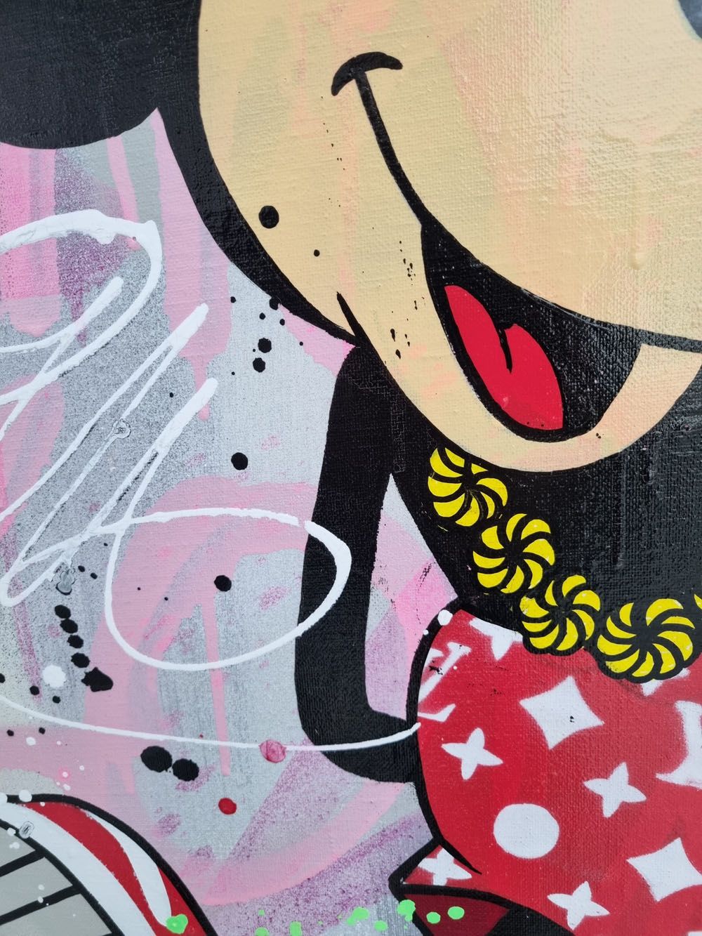 Tableau de JUG a pour titre  QUATRO LUXURY style street pop art dim : JUGprix:1200
