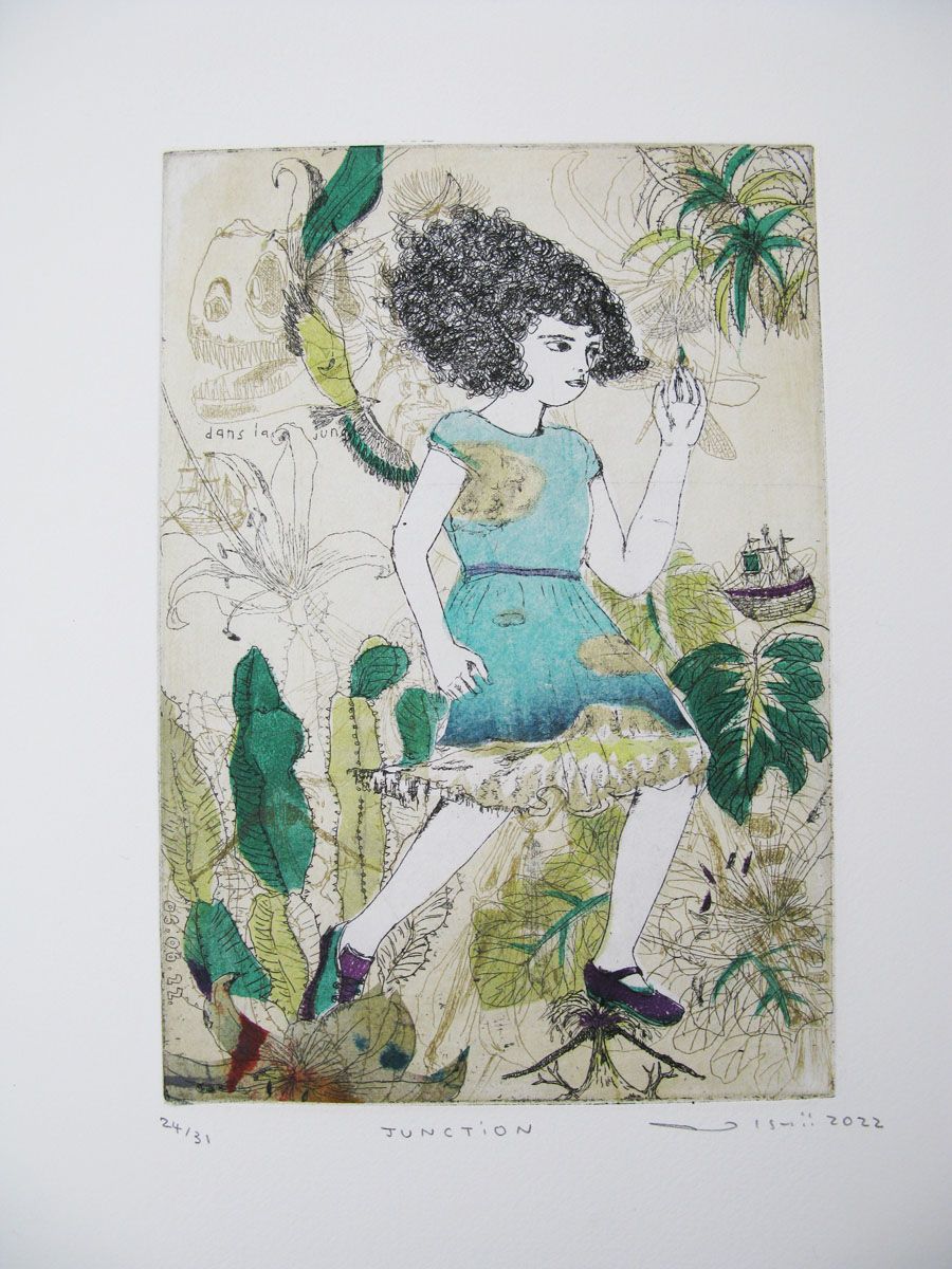 Editions d'art de ATSUKO ISHII a pour titre  JUNCTION style figuratif dim : ATSUKO ISHIIprix:130