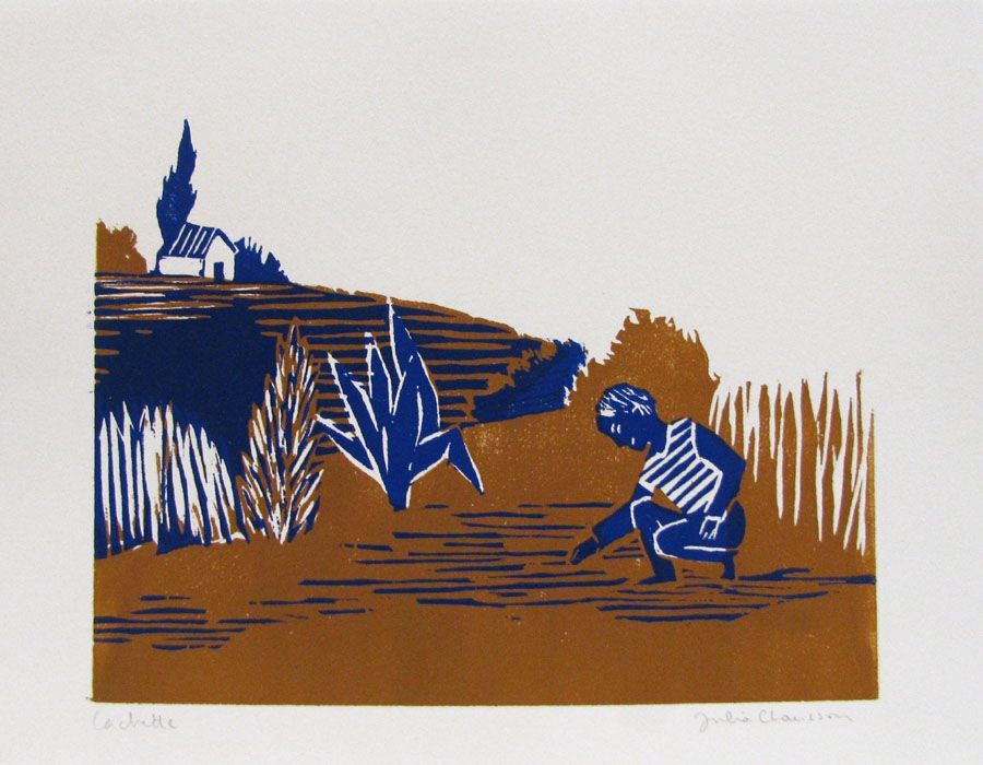 Editions d'art de JULIA CHAUSSON a pour titre  La chotte style figuratif dim : JULIA CHAUSSONprix:65