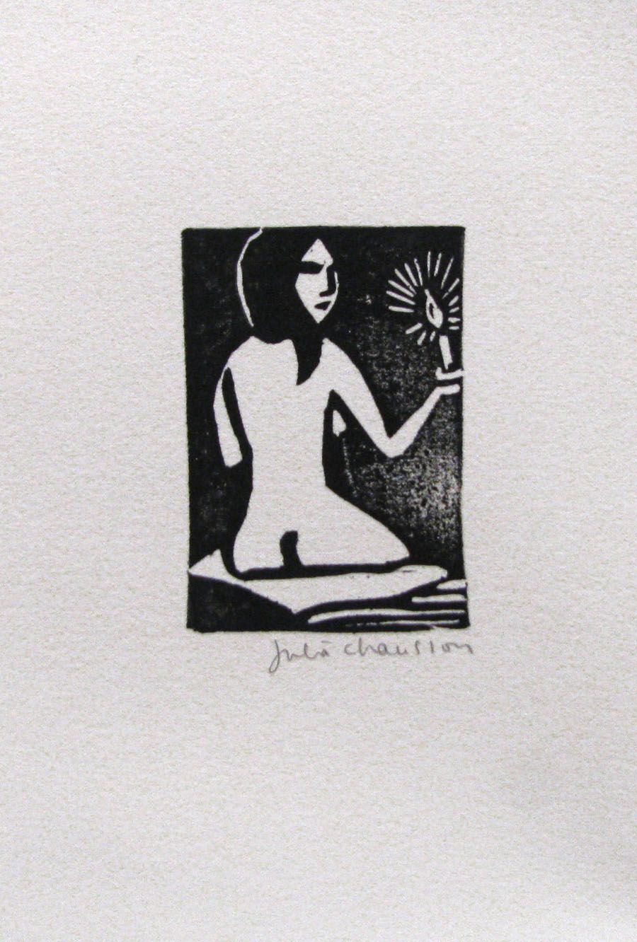 Editions d'art de JULIA CHAUSSON a pour titre  CHANDELLE style figuratif dim : JULIA CHAUSSONprix:22