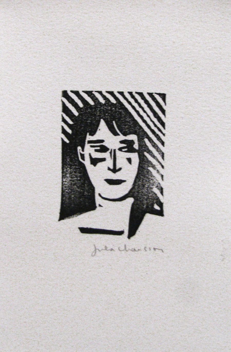 Editions d'art de JULIA CHAUSSON a pour titre  CURIEUSE style figuratif dim : JULIA CHAUSSONprix:22