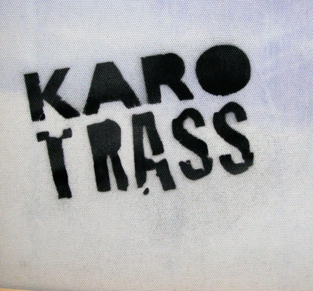 Tableau de KARO TRASS a pour titre  REVE D'UN CHAT style street pop art, street art dim : KARO TRASSprix:300