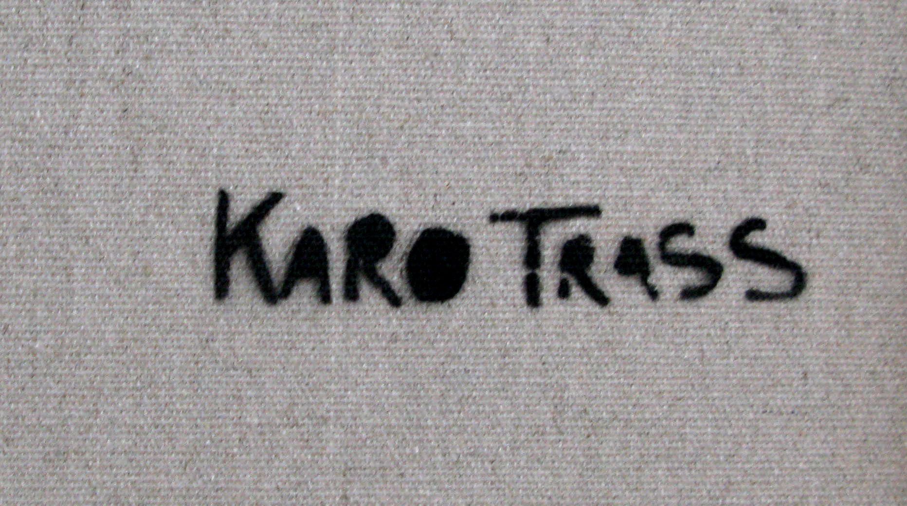 Tableau de KARO TRASS a pour titre  PUIT DE LUMIERE style street pop art, street art dim : KARO TRASSprix:500