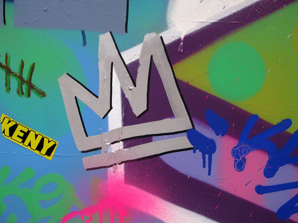 Tableau de KENY a pour titre  FUNKY style graffiti, street art dim : KENYprix:800