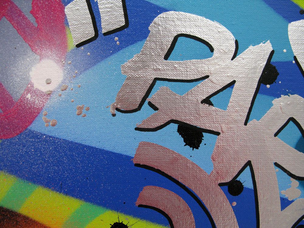 Tableau de KENY a pour titre  CRASH style graffiti, street art dim : KENYprix:250