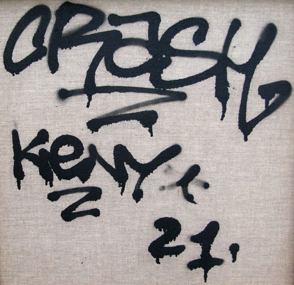 Tableau de KENY a pour titre  CRASH style graffiti, street art dim : KENYprix:250