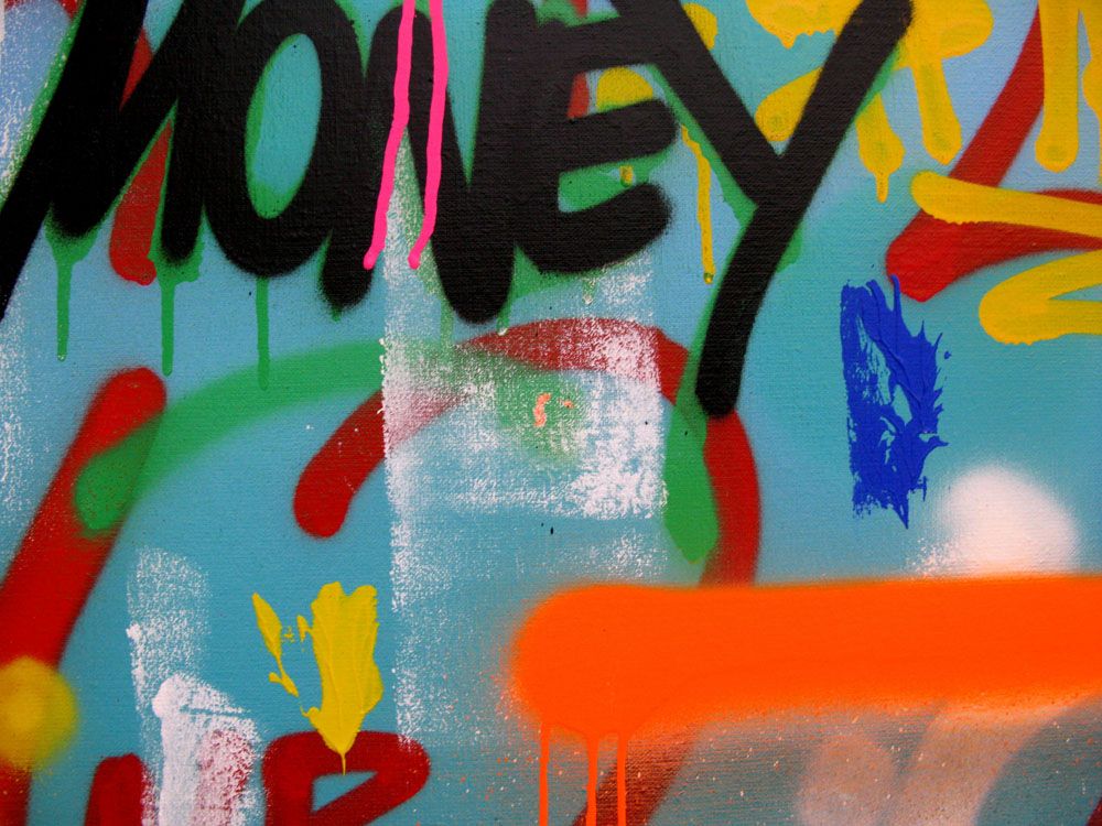 Tableau de KENY a pour titre  COLORAMAX 12 style graffiti, street art dim : KENYprix:450