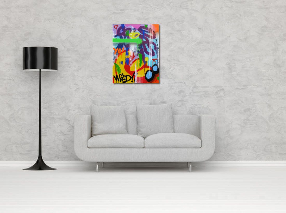 Tableau de KENY a pour titre  COLORAMAX 6 style graffiti, street art dim : KENYprix:450