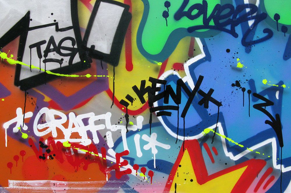 Tableau de KENY a pour titre  GRAFFITI VANDALE style graffiti, street art dim : KENYprix:900