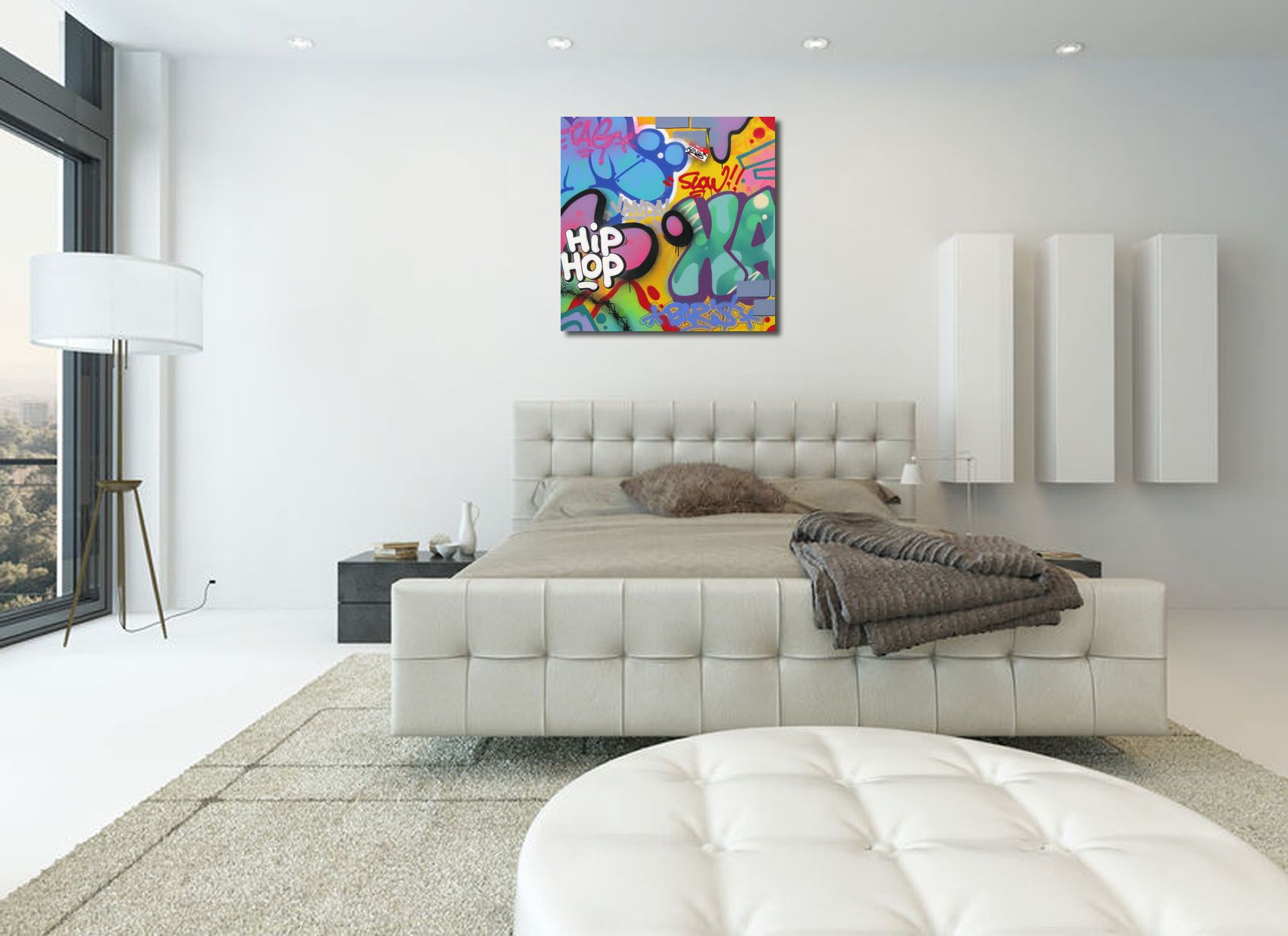 Tableau de KENY a pour titre  HIP HOP style graffiti, street art dim : KENYprix:800