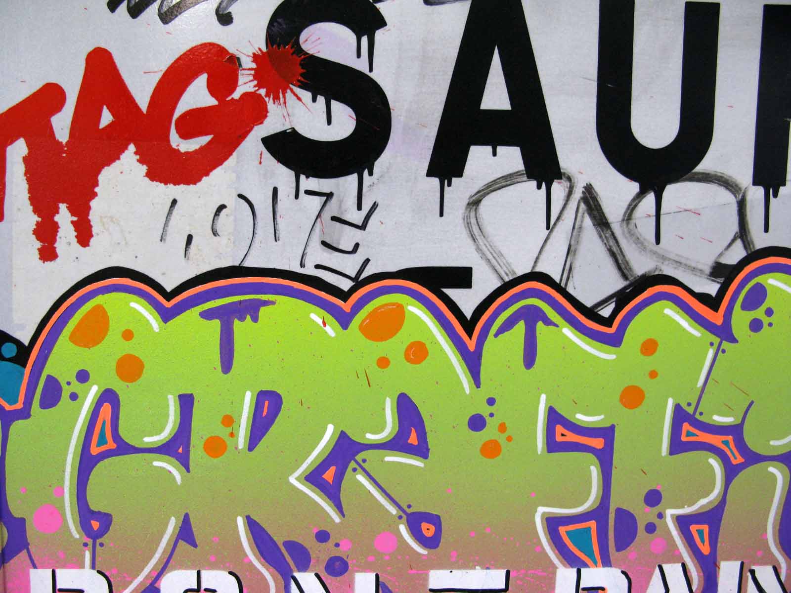 Tableau de KENY a pour titre  Don't paint style graffiti, street art dim : KENYprix:400