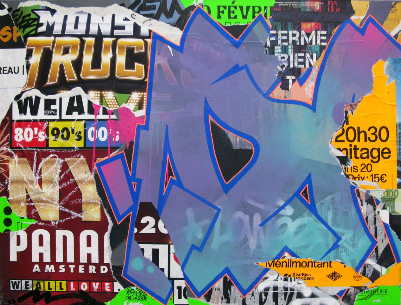 Tableau de KENY a pour titre  NYC style graffiti, street art dim : KENYprix:1000