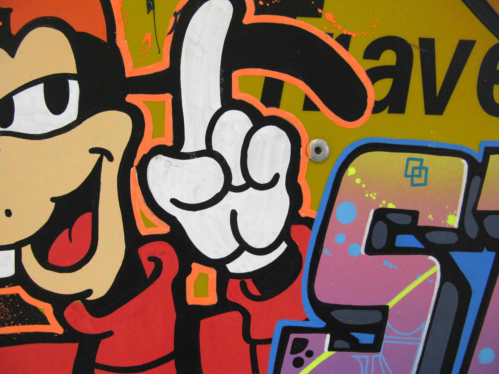 Tableau de KENY a pour titre  Plaque street art style graffiti, street art dim : KENYprix:900
