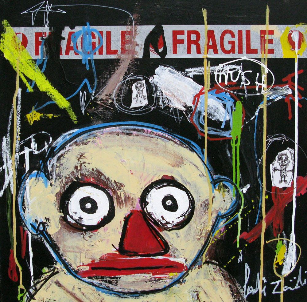 Tableau de LARBI ZAIDI a pour titre  SANS TITRE 3 style street art dim : LARBI ZAIDIprix: