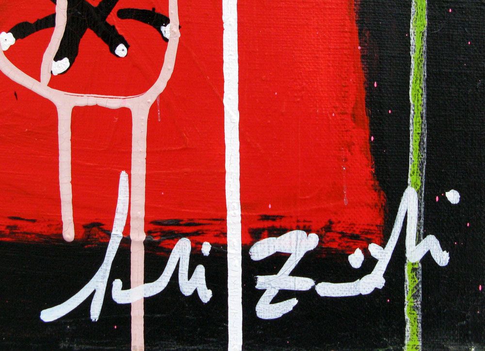 Tableau de LARBI ZAIDI a pour titre  SANS TITRE 5 style street art dim : LARBI ZAIDIprix: