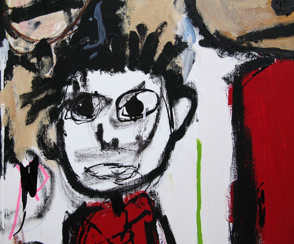 Tableau de LARBI ZAIDI a pour titre  SANS TITRE 8 style street art dim : LARBI ZAIDIprix: