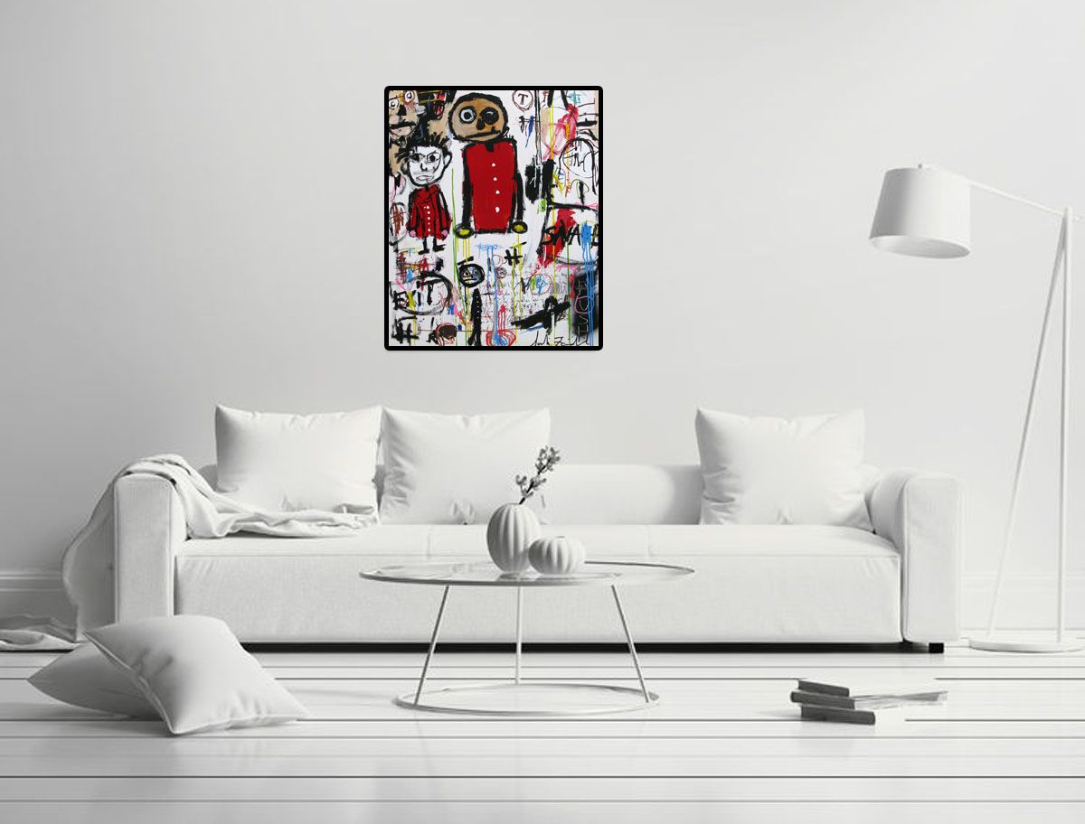 Tableau de LARBI ZAIDI a pour titre  SANS TITRE 8 style street art dim : LARBI ZAIDIprix: