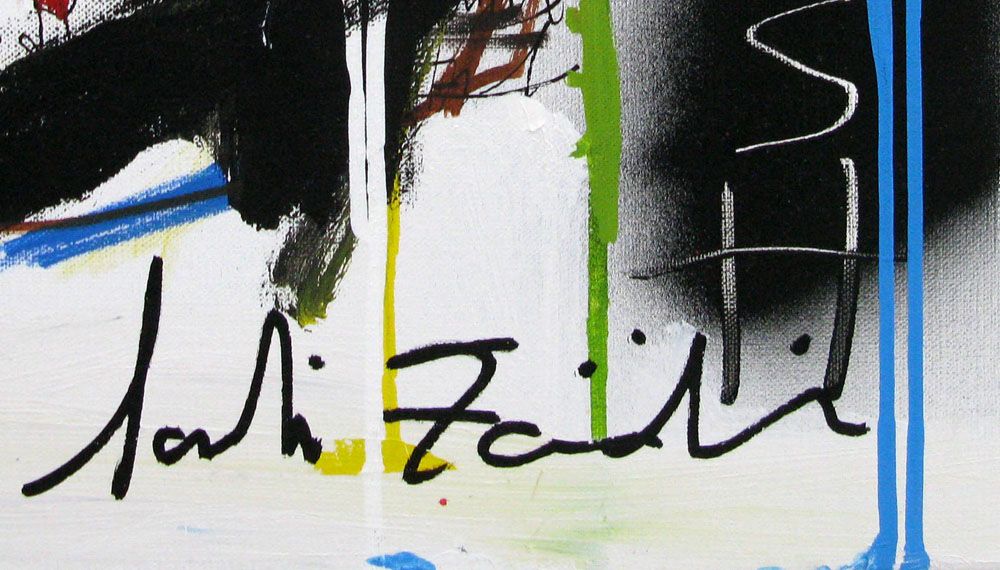 Tableau de LARBI ZAIDI a pour titre  SANS TITRE 8 style street art dim : LARBI ZAIDIprix: