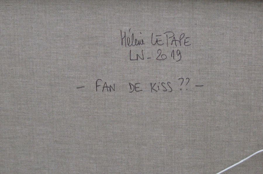 Tableau de LN LE PAPE a pour titre  FAN DE KISS style graphique dim : LN LE PAPEprix: