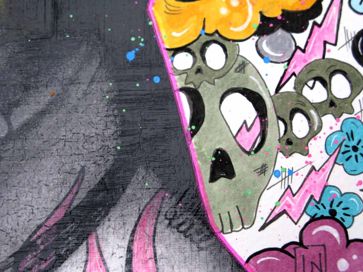 Dessin de LN LE PAPE a pour titre  La bombe style graphique dim : LN LE PAPEprix:80