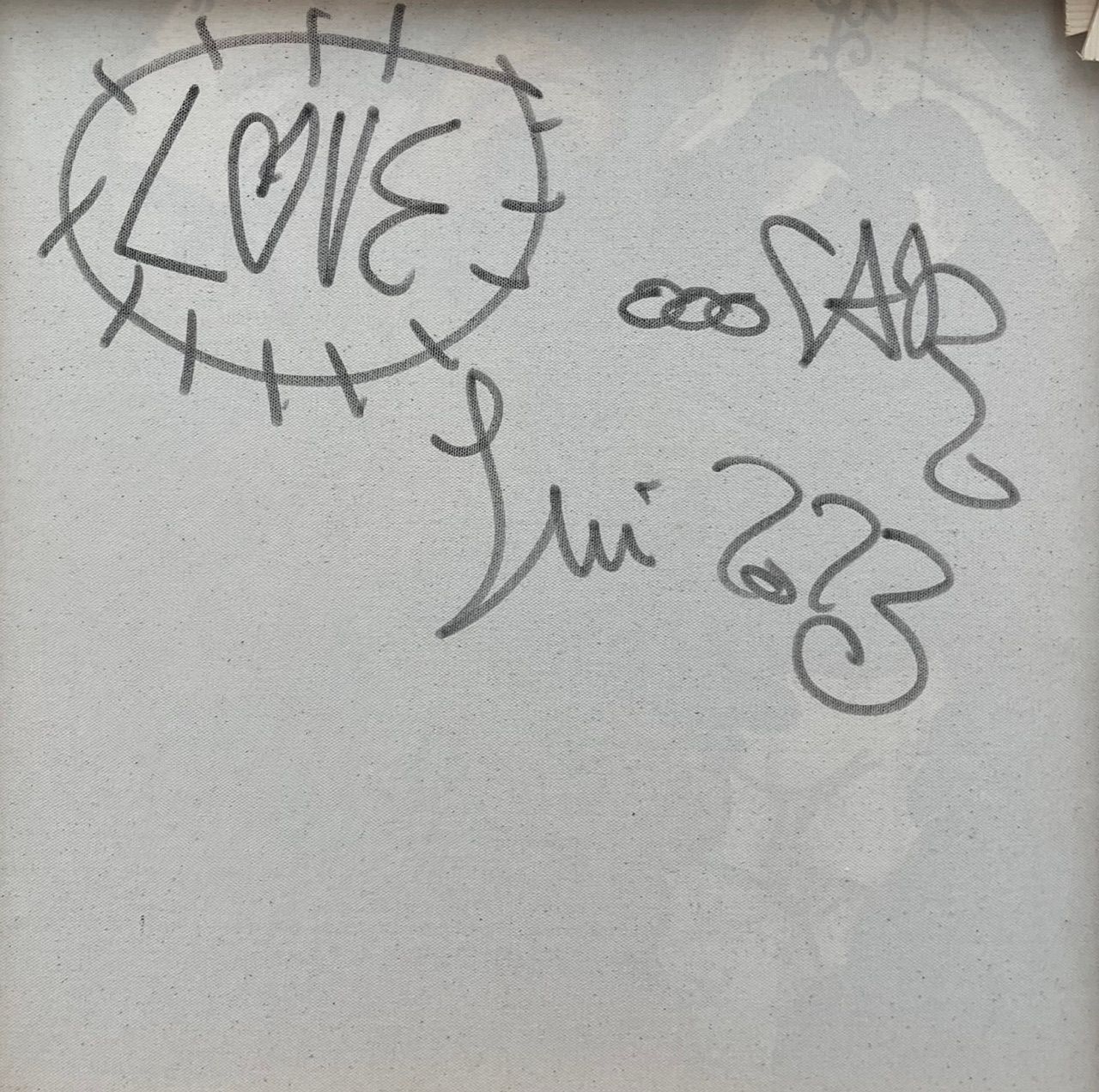 Tableau de RICO SAB a pour titre  LOVE style street pop art, street art dim : RICO SABprix:950