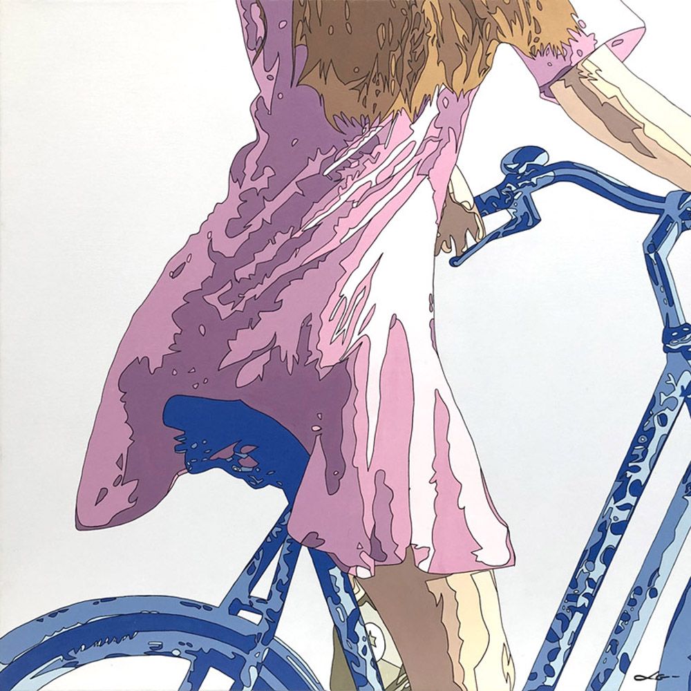 Tableau de LUDOVIC GLATARD a pour titre  JOANA style figuratif dim : LUDOVIC GLATARDprix:600